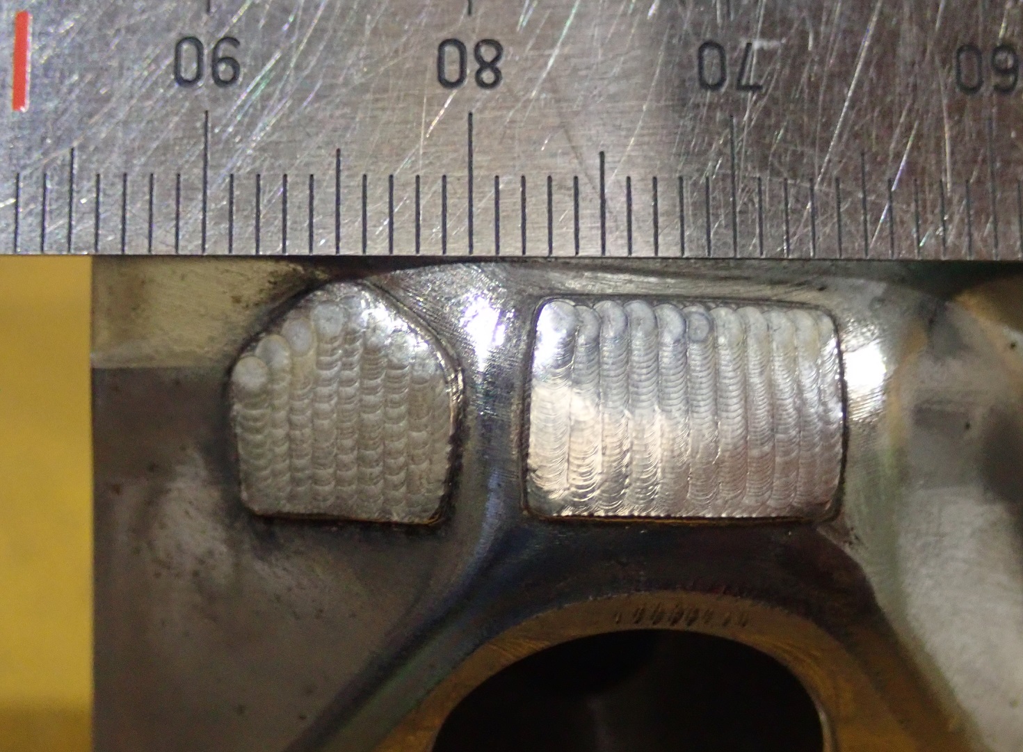 レーザー溶接後 レーザー溶接後