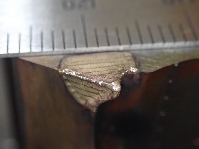 銅合金へのレーザー溶接2