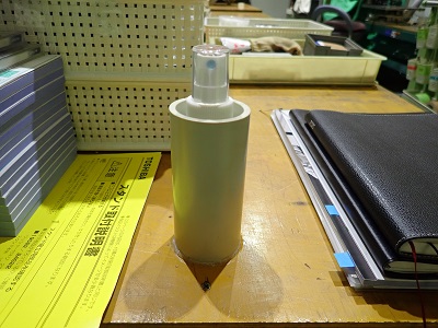 消毒液の設置　作業場所